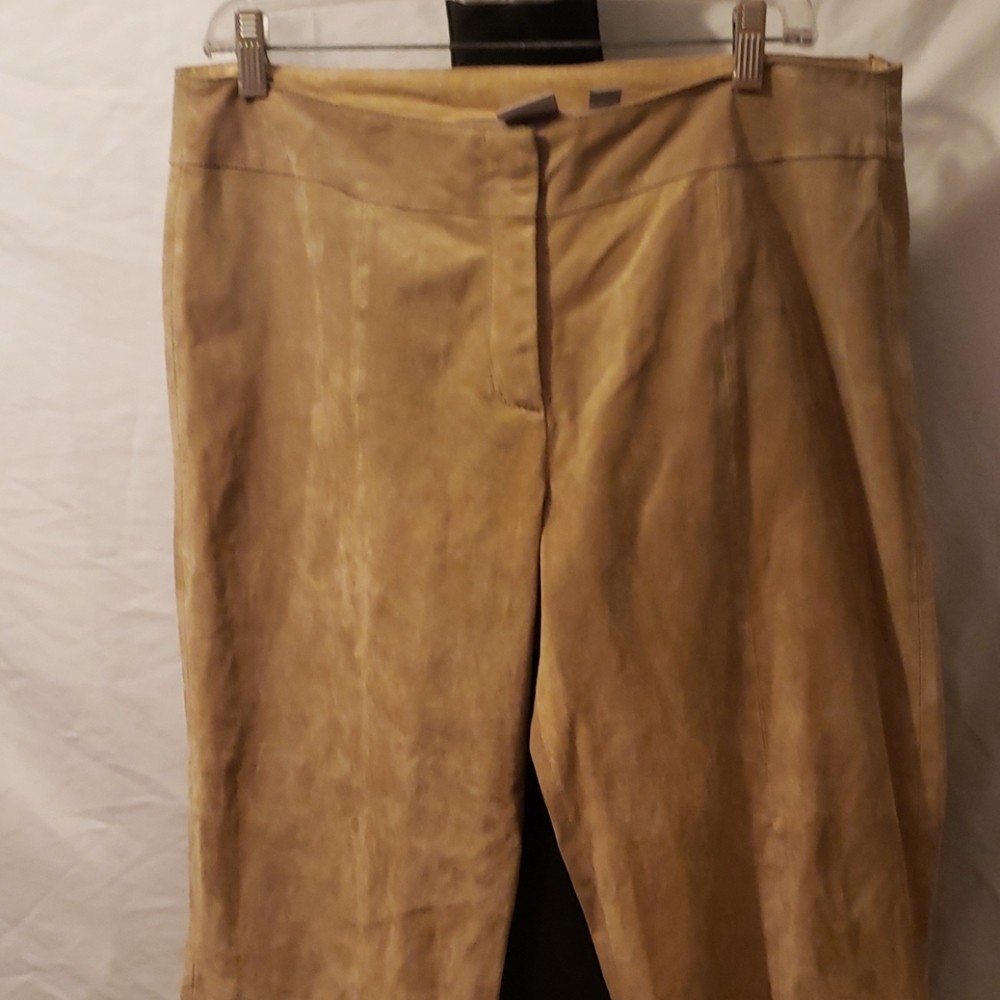 Wilson Leather 100% Suede Tan Leather pants